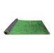 Sideview of Oriental Emerald Green Industrial Rug, urb2116emgrn