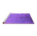 Sideview of Machine Washable Oriental Purple Industrial Area Rugs, wshurb2116pur