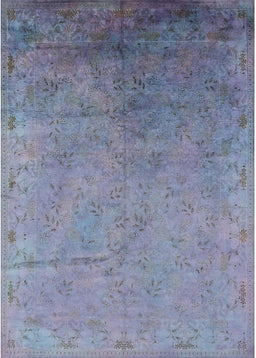 Mid-Century Modern Columbia Blue Oriental Rug, urb2116