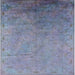 Square Mid-Century Modern Columbia Blue Oriental Rug, urb2116