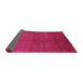 Sideview of Oriental Purple Industrial Rug, urb2117pur