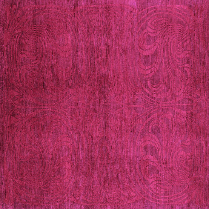 Square Machine Washable Oriental Purple Industrial Area Rugs, wshurb2117pur