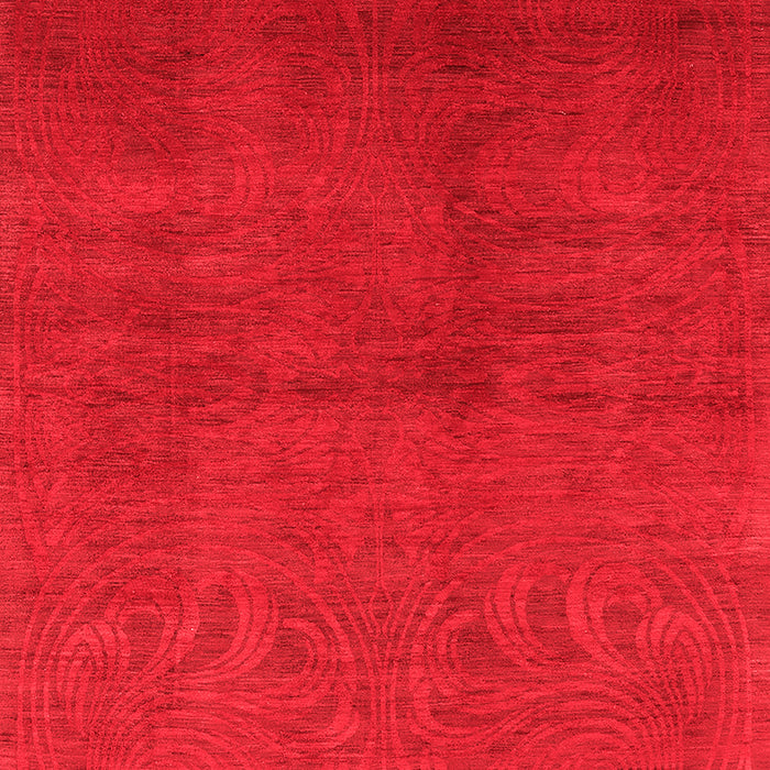 Machine Washable Oriental Red Industrial Rug, wshurb2117red