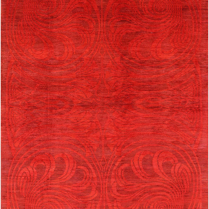 Mid-Century Modern Red Oriental Rug, urb2117