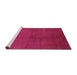 Sideview of Machine Washable Oriental Purple Industrial Area Rugs, wshurb2117pur