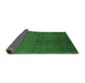 Sideview of Oriental Emerald Green Industrial Rug, urb2117emgrn