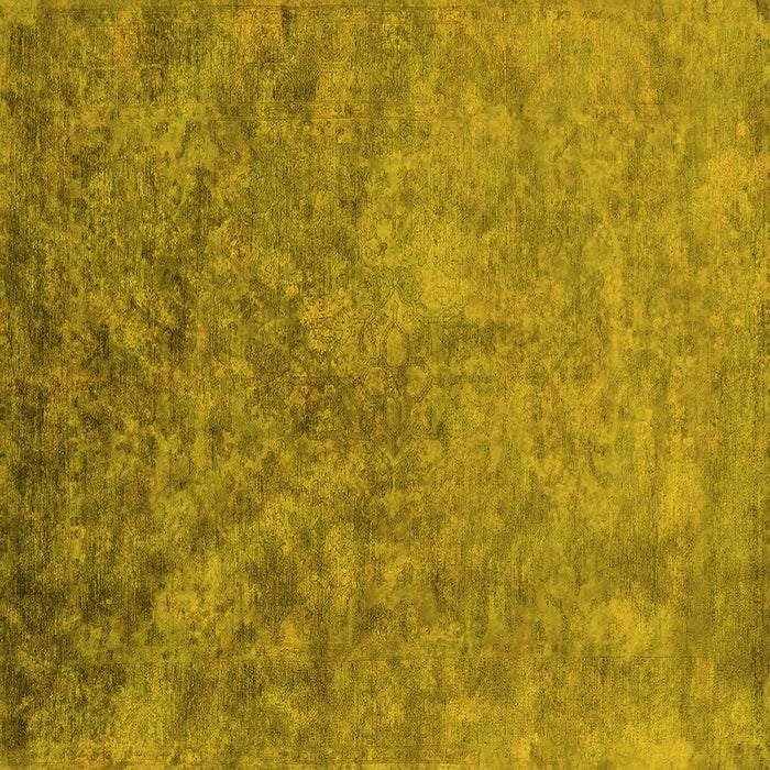 Square Oriental Yellow Industrial Rug, urb2118yw