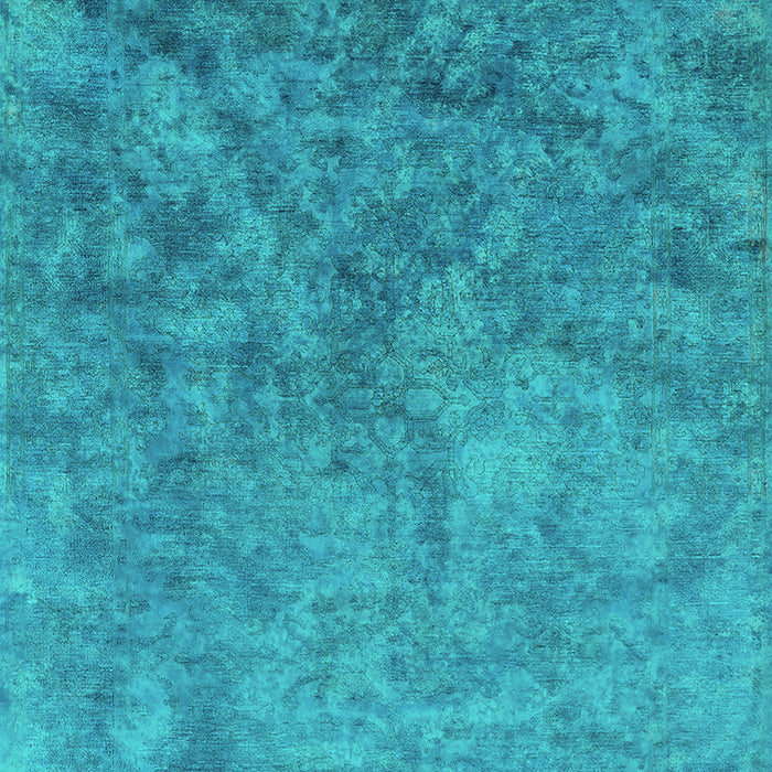 Machine Washable Oriental Turquoise Industrial Area Rugs, wshurb2118turq