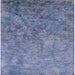 Square Mid-Century Modern Light Purple Blue Oriental Rug, urb2118