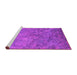 Sideview of Machine Washable Oriental Pink Industrial Rug, wshurb2118pnk