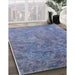 Machine Washable Industrial Modern Light Purple Blue Rug in a Family Room, wshurb2118