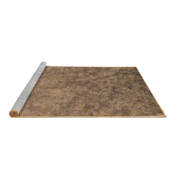 Sideview of Machine Washable Oriental Brown Industrial Rug, wshurb2118brn