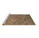 Sideview of Machine Washable Oriental Brown Industrial Rug, wshurb2118brn