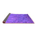 Sideview of Oriental Purple Industrial Rug, urb2118pur