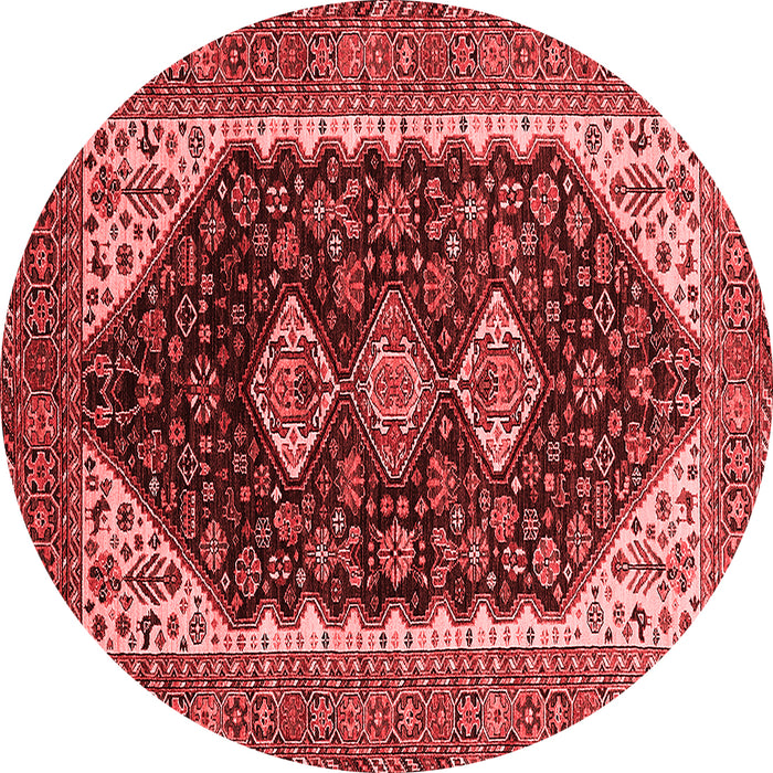 Machine Washable Oriental Red Industrial Rug, wshurb2119red
