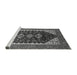 Sideview of Machine Washable Oriental Gray Industrial Rug, wshurb2119gry