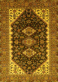 Oriental Yellow Industrial Rug, urb2119yw