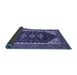 Sideview of Oriental Blue Industrial Rug, urb2119blu