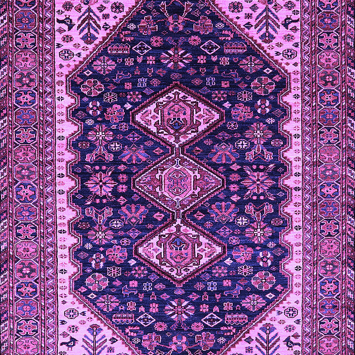 Machine Washable Oriental Purple Industrial Area Rugs, wshurb2119pur