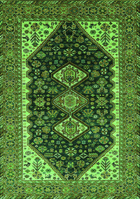 Oriental Green Industrial Rug, urb2119grn