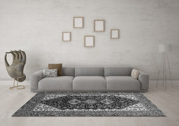 Machine Washable Oriental Gray Industrial Rug in a Living Room,, wshurb2119gry