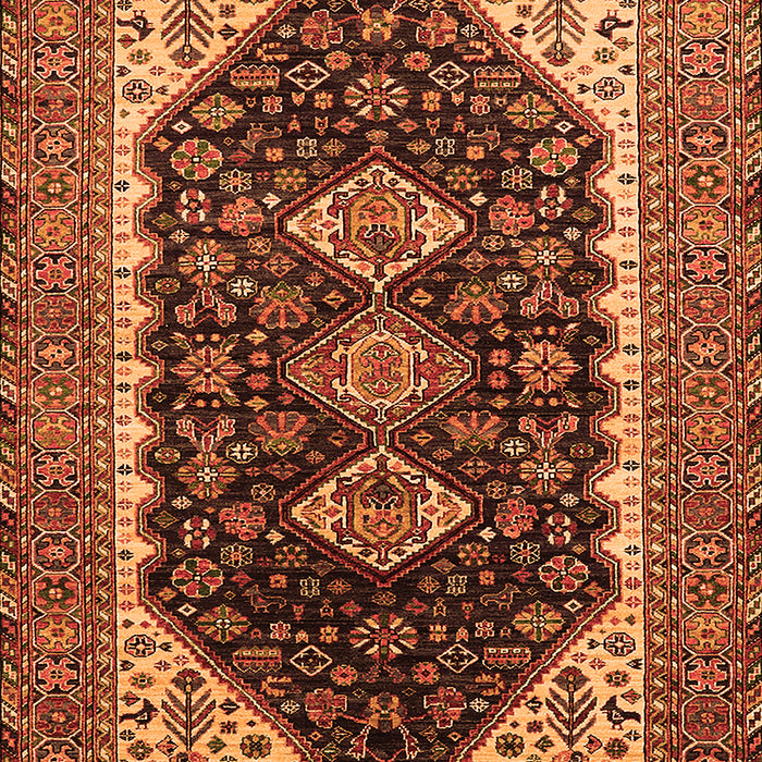 Machine Washable Oriental Orange Industrial Area Rugs, wshurb2119org