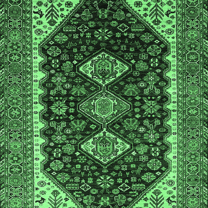 Oriental Emerald Green Industrial Rug, urb2119emgrn