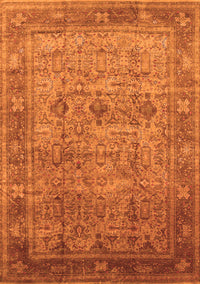 Oriental Orange Industrial Rug, urb2120org