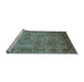 Sideview of Machine Washable Oriental Light Blue Industrial Rug, wshurb2120lblu