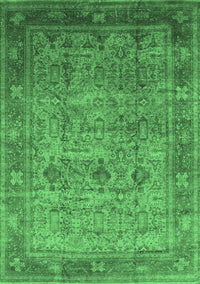 Oriental Emerald Green Industrial Rug, urb2120emgrn