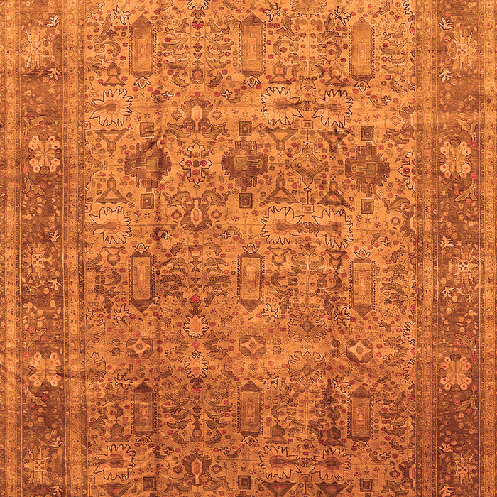 Machine Washable Oriental Orange Industrial Area Rugs, wshurb2120org