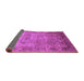 Sideview of Oriental Purple Industrial Rug, urb2120pur