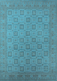 Oriental Light Blue Industrial Rug, urb2121lblu