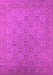 Machine Washable Oriental Pink Industrial Rug, wshurb2121pnk
