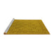 Sideview of Machine Washable Oriental Yellow Industrial Rug, wshurb2121yw