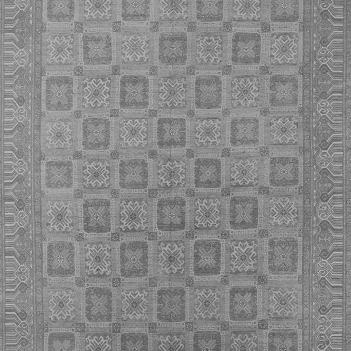 Machine Washable Oriental Gray Industrial Rug, wshurb2121gry