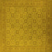 Square Oriental Yellow Industrial Rug, urb2121yw