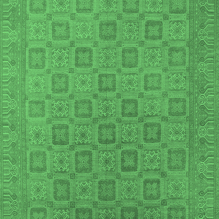 Oriental Emerald Green Industrial Rug, urb2121emgrn