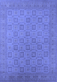 Oriental Blue Industrial Rug, urb2121blu