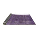 Sideview of Mid-Century Modern Purple Oriental Rug, urb2122