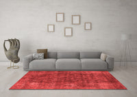 Machine Washable Oriental Red Industrial Rug, wshurb2122red