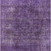 Square Machine Washable Industrial Modern Purple Rug, wshurb2122