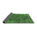 Sideview of Oriental Green Industrial Rug, urb2122grn