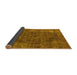 Sideview of Oriental Yellow Industrial Rug, urb2122yw