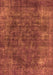 Machine Washable Oriental Orange Industrial Area Rugs, wshurb2122org