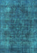 Oriental Turquoise Industrial Rug, urb2122turq