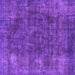 Square Machine Washable Oriental Purple Industrial Area Rugs, wshurb2122pur