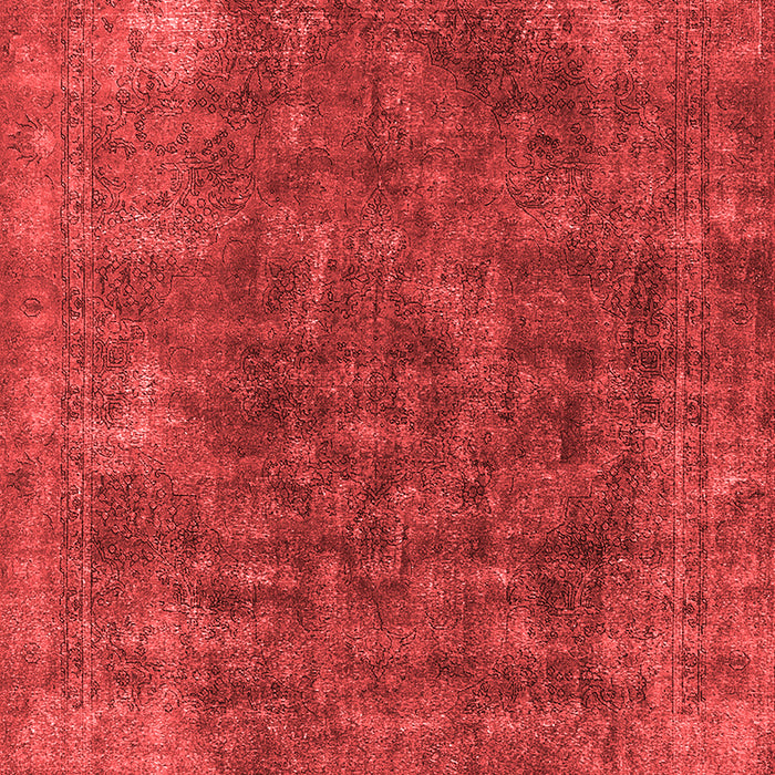 Machine Washable Oriental Red Industrial Rug, wshurb2122red