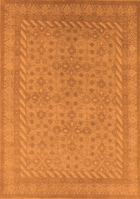 Oriental Orange Industrial Rug, urb2123org