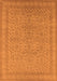 Oriental Orange Industrial Rug, urb2123org